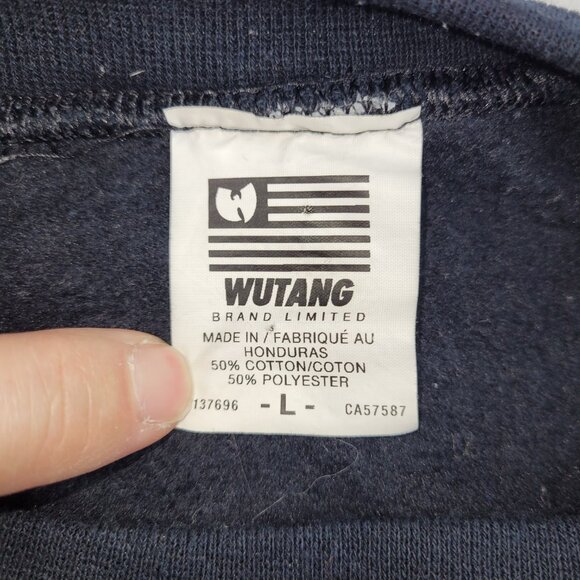 Wutang Clan Vintage Black Sweatshirt Hip Hop Rap Mens size Large - Picture 2 of 2